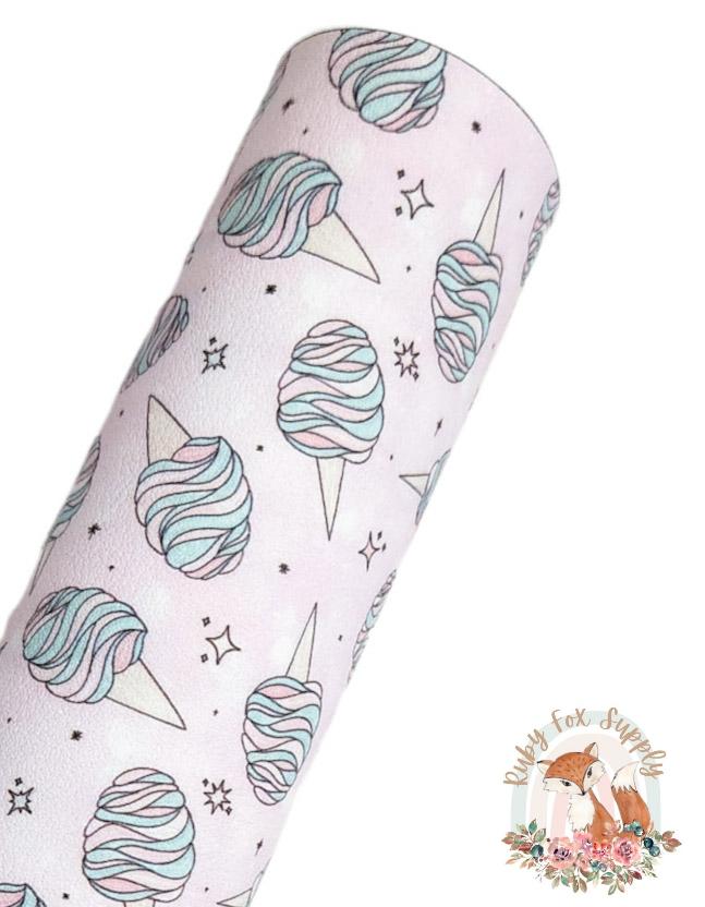 Cotton Candy 9x12 faux leather sheet