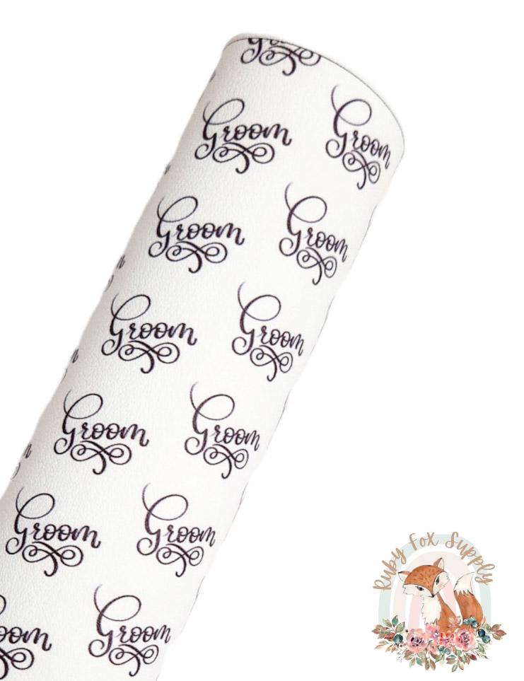 Groom 9x12 faux leather sheet