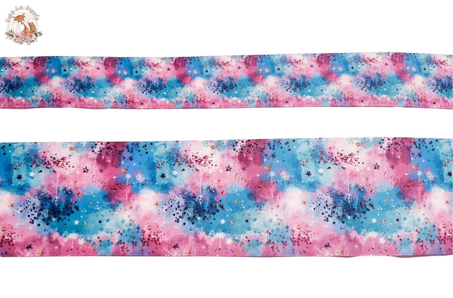 Galaxy Tie Dye 3"/1.5" Ribbon