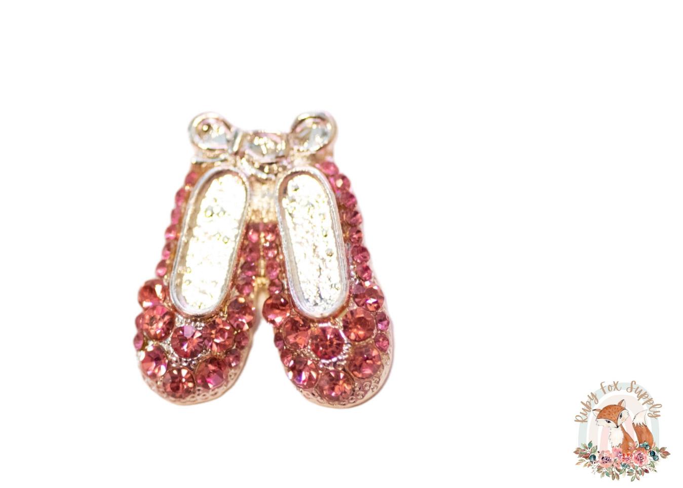 Ballet Shoes Rhinestone - Flat Back