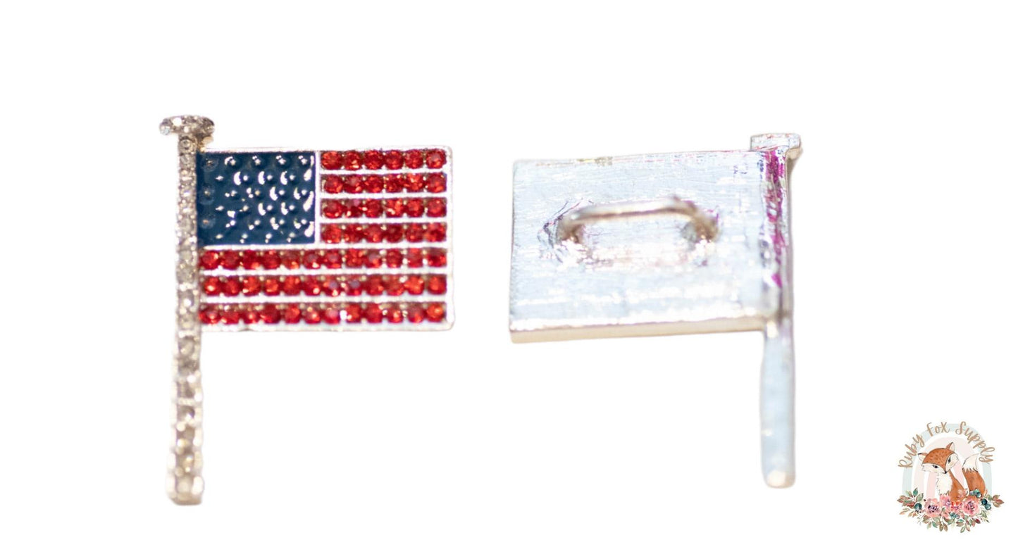 Flag Rhinestone - Shank Back