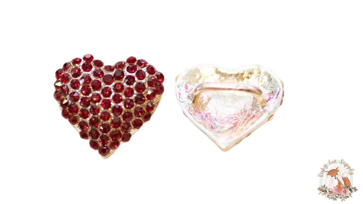 Heart Rhinestone - Shank Back
