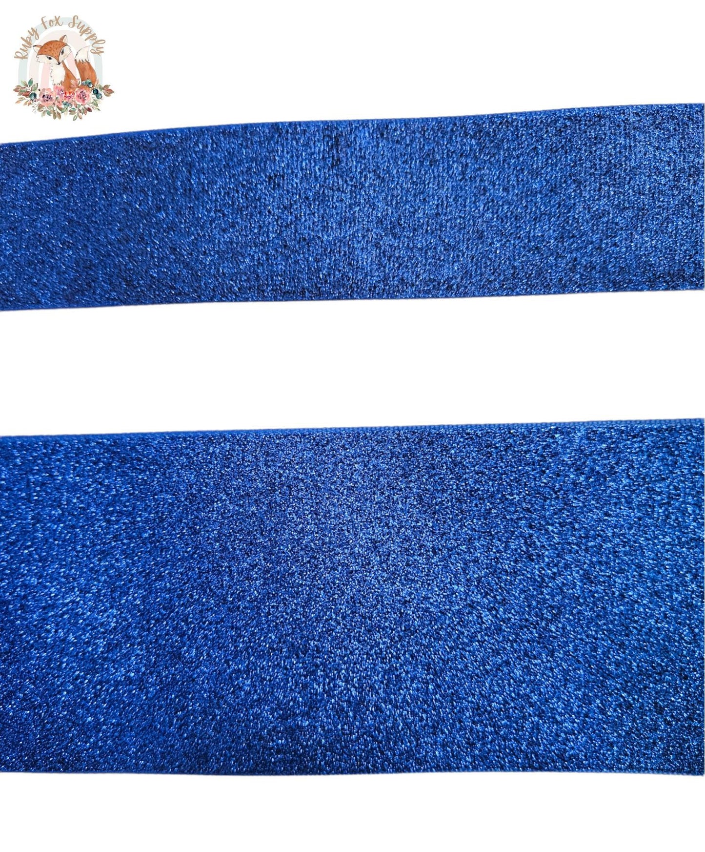 Blue Glitter 3"/1.5" Ribbon