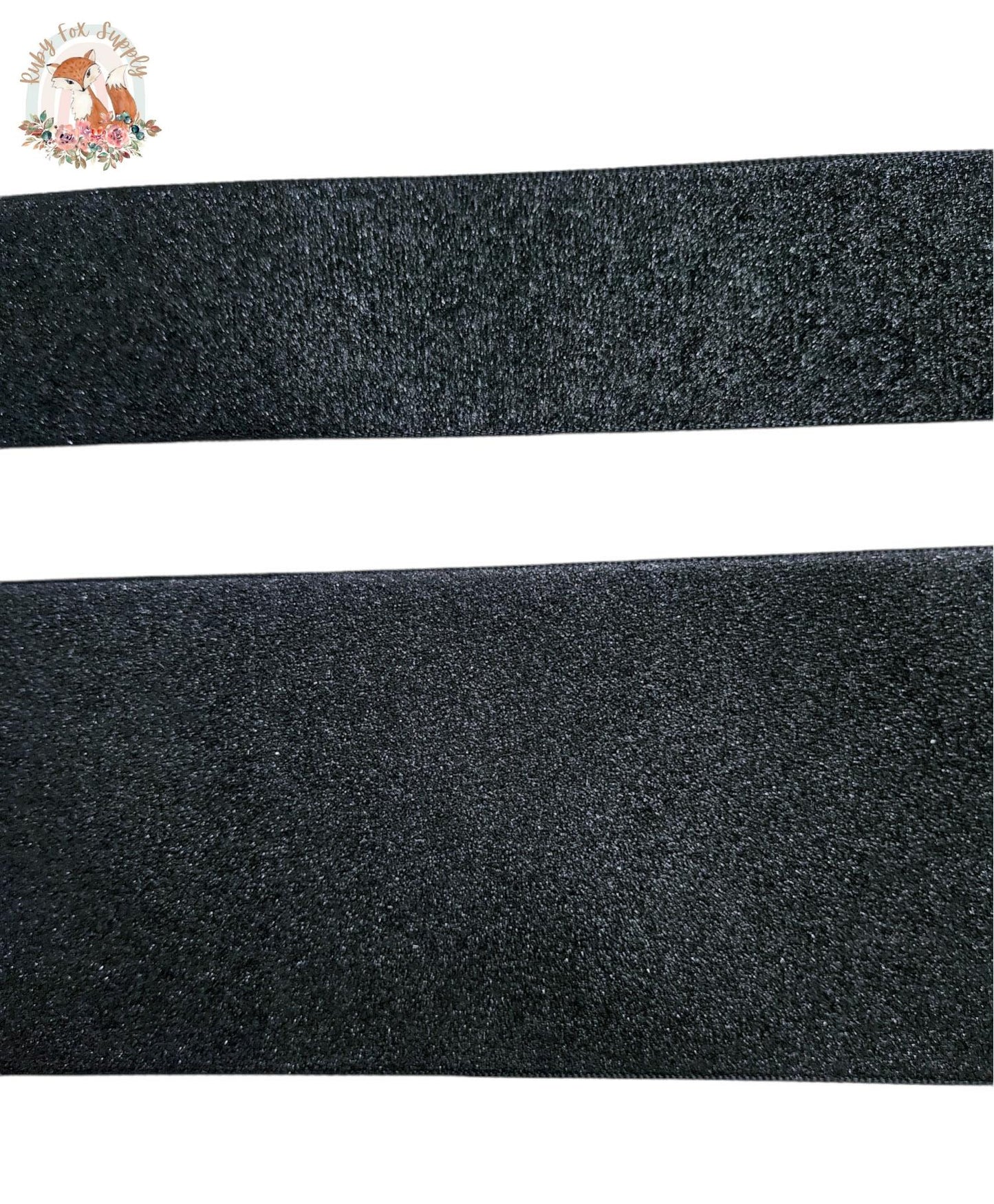 Black Glitter 3"/1.5" Ribbon