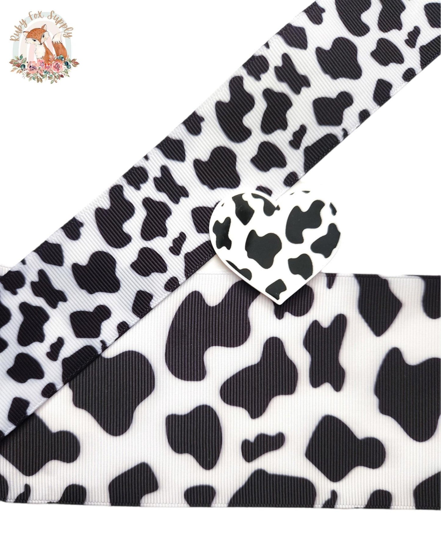 Cow Print 3"/1.5" Ribbon