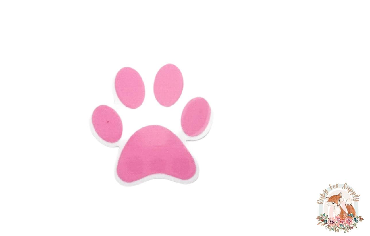 Pink Paw Print Resin