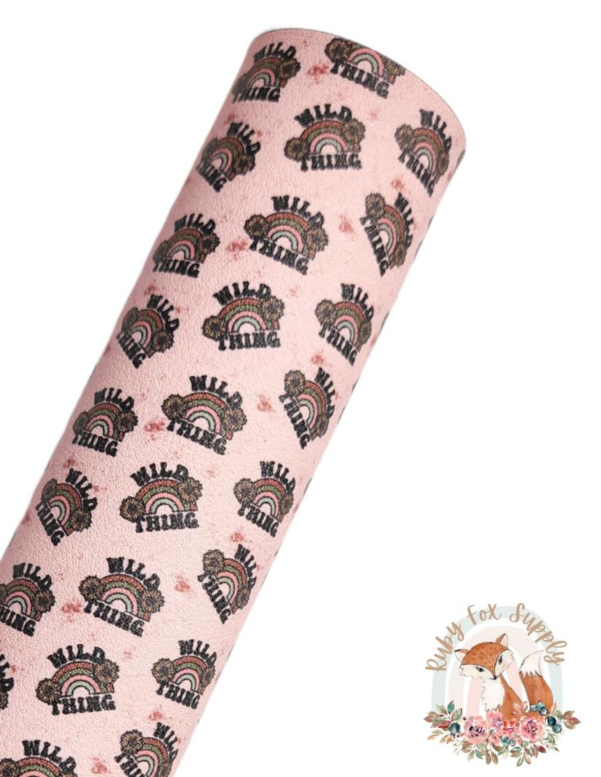 Wild Thing 9x12 faux leather sheet