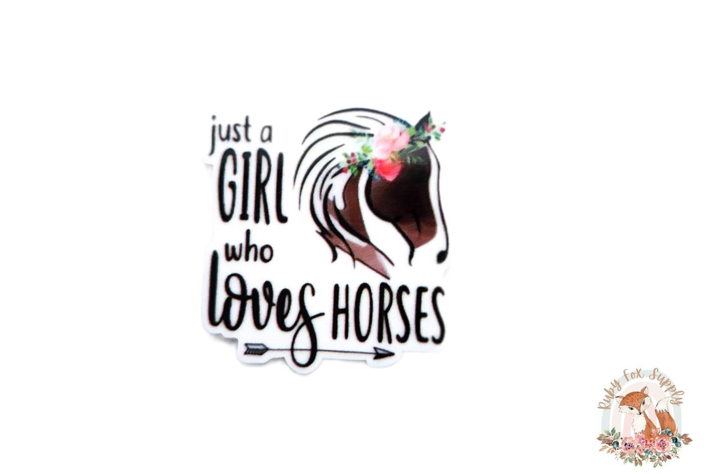 Girl Who Loves Horses Resin