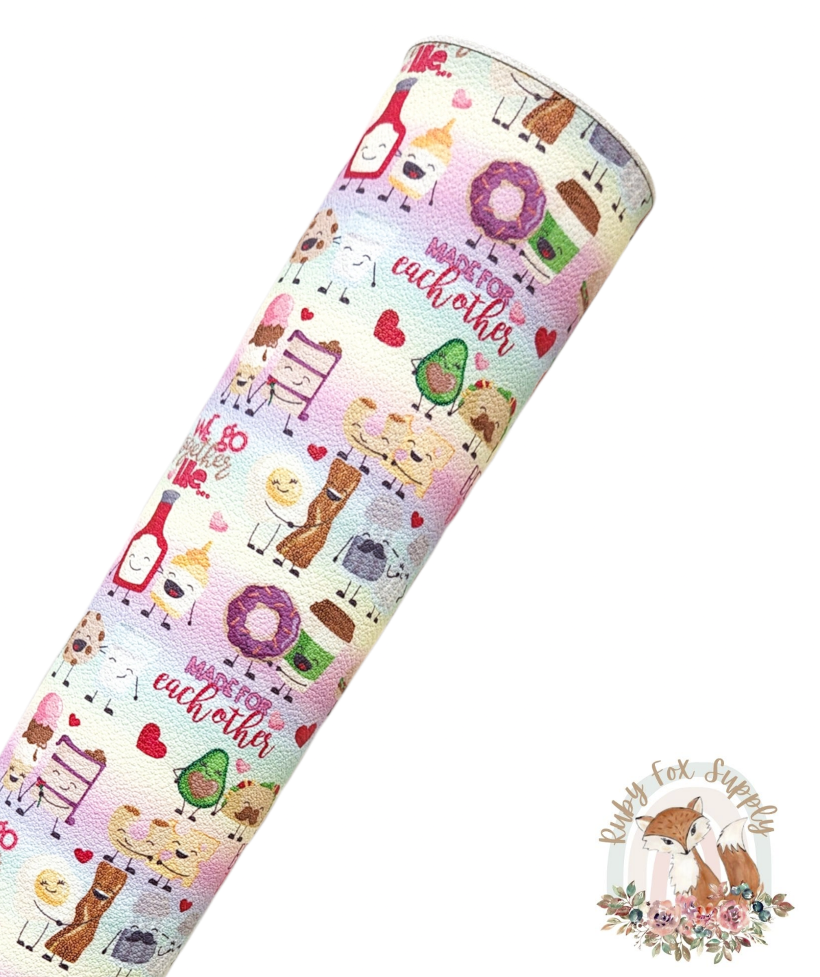 Made for Each Other 9x12 faux leather sheet