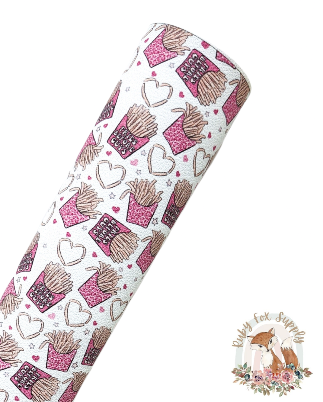 Fries Before Guys 9x12 faux leather sheet