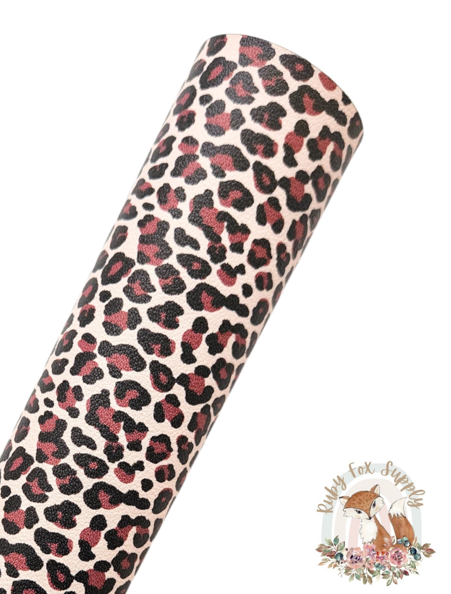 Large Leopard/Cheetah Animal Print 9x12 faux leather sheet – Rubyfoxsupply