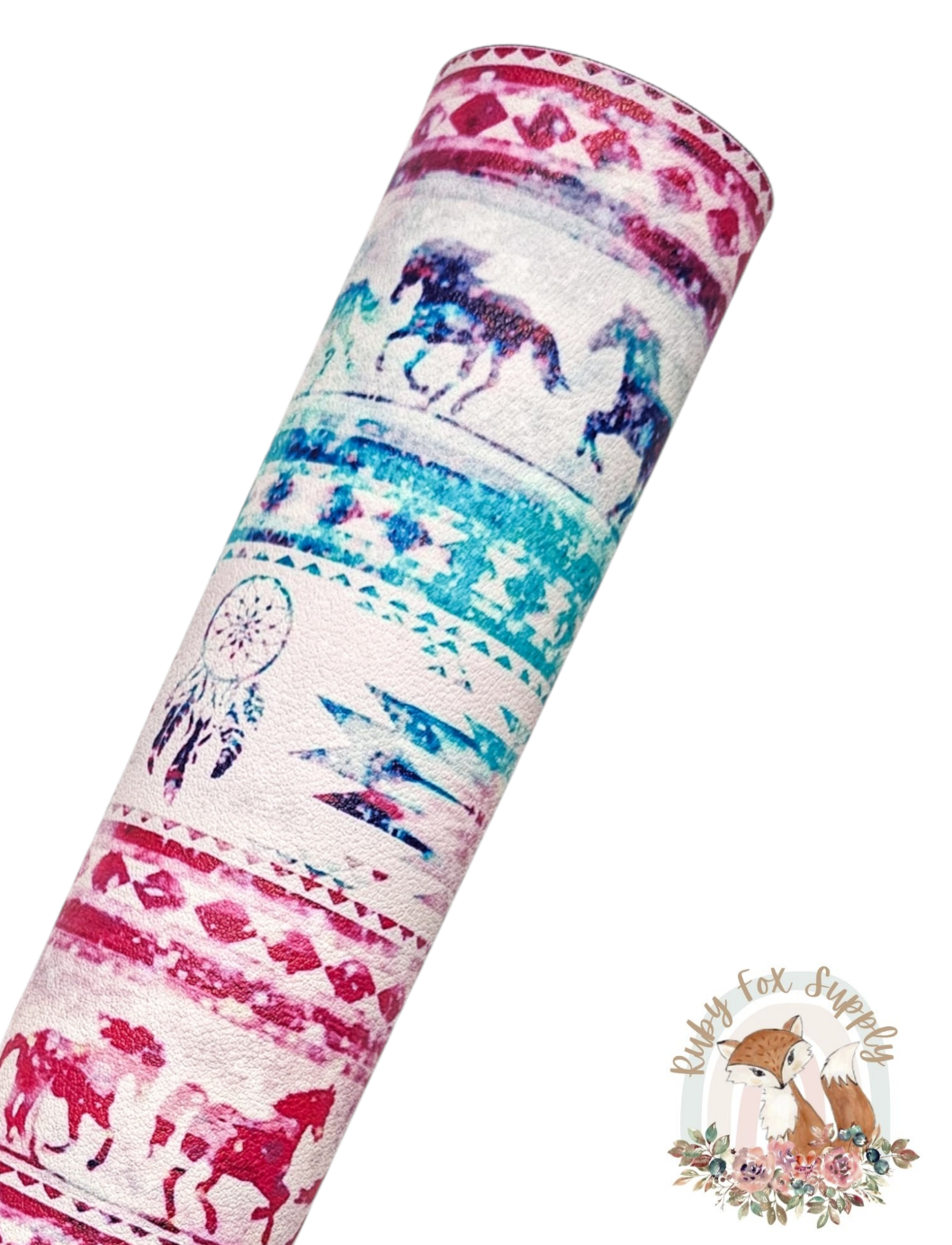 Western Tie Dye 9x12 faux leather sheet