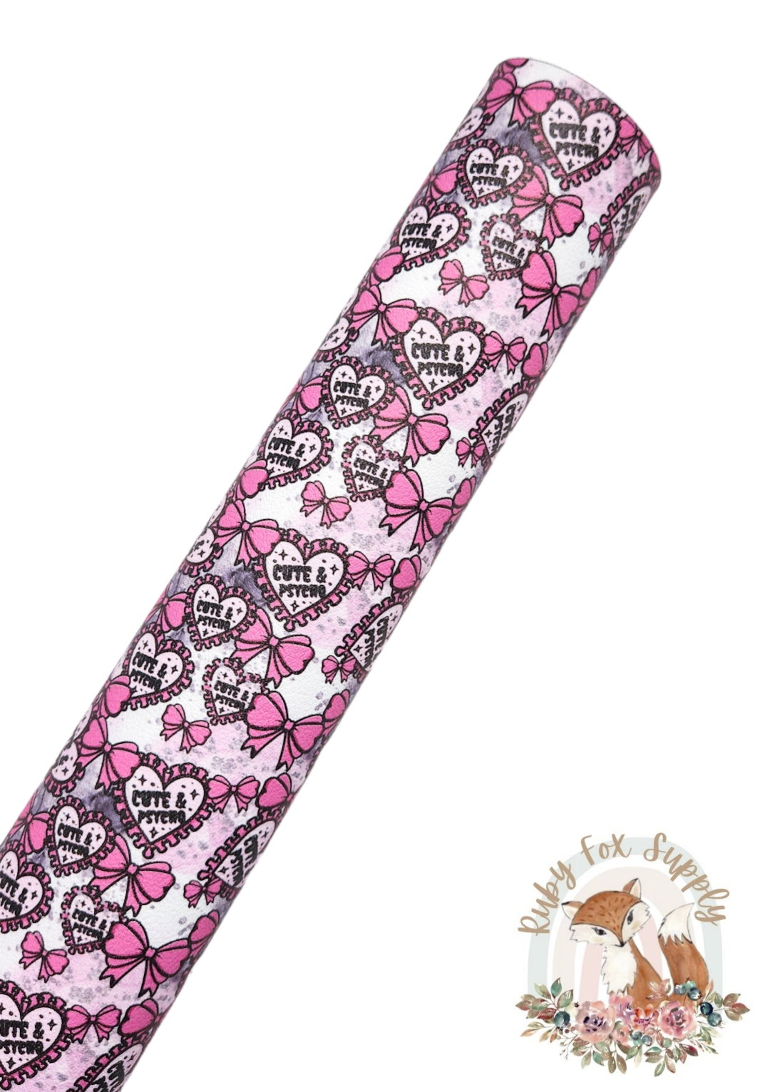 Cute & Psycho 9x12 faux leather sheet