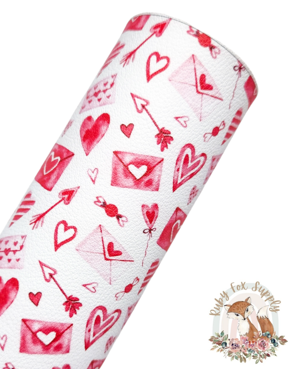 Love Letters 9x12 faux leather sheet