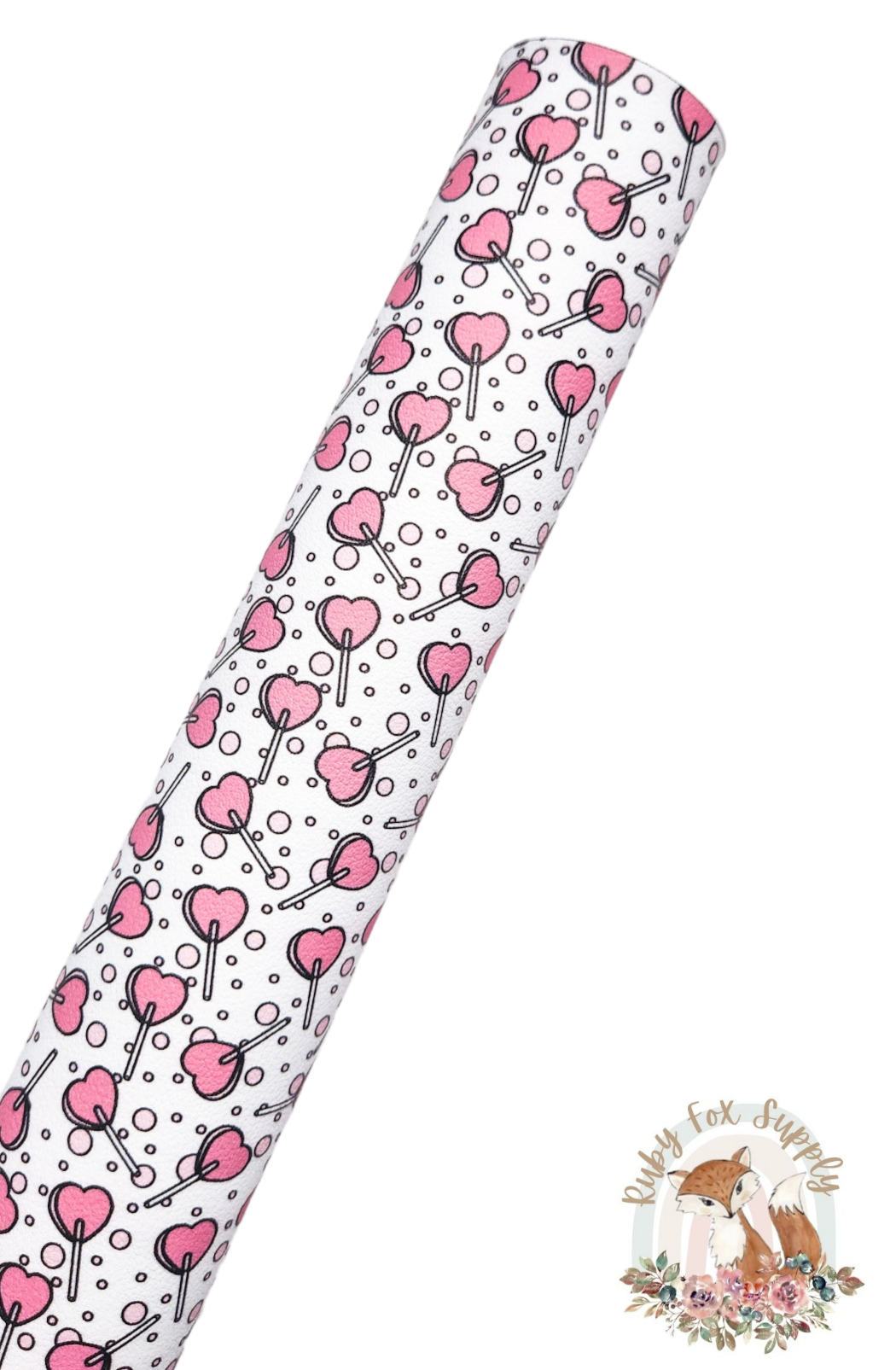 Heart Suckers 9x12 faux leather sheet