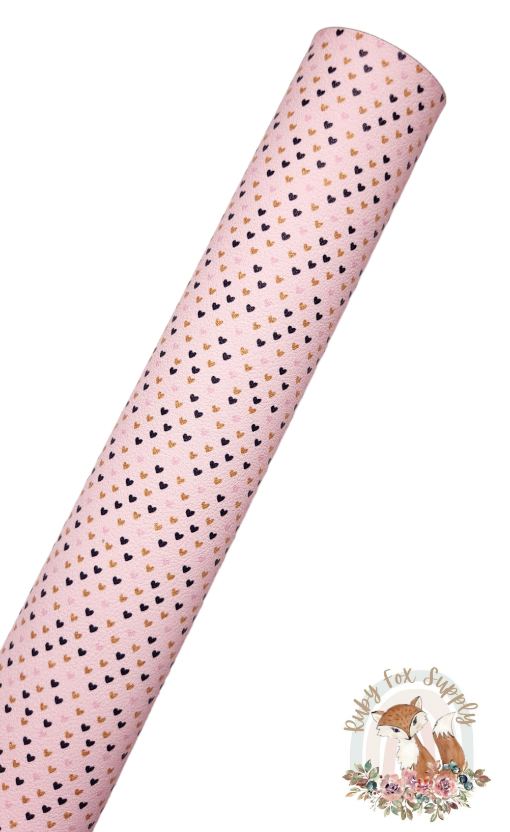 Tiny Hearts 9x12 faux leather sheet