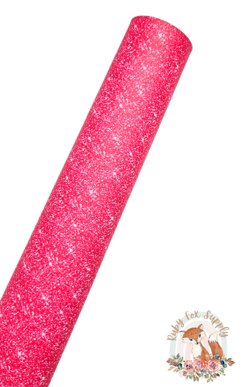 Dark Pink Faux Sparkly Glitter 9x12 faux leather sheet