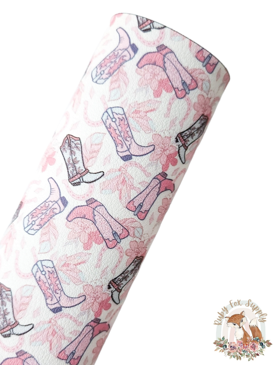 Pretty Boots 9x12 faux leather sheet