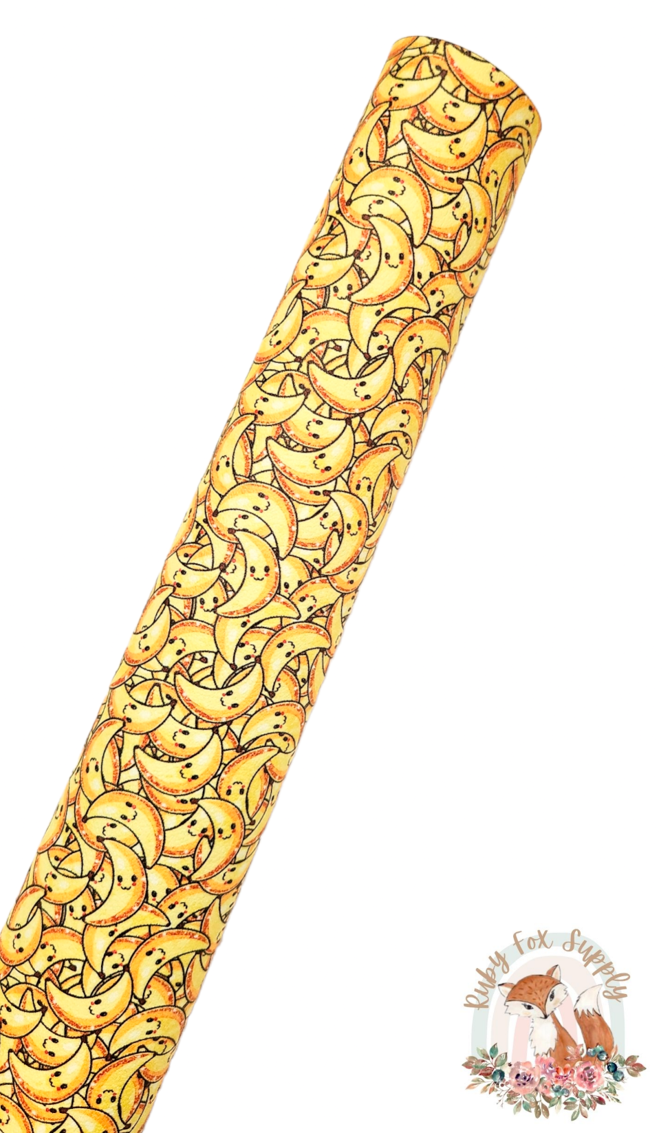 Smiling Banana 9x12 faux leather sheet