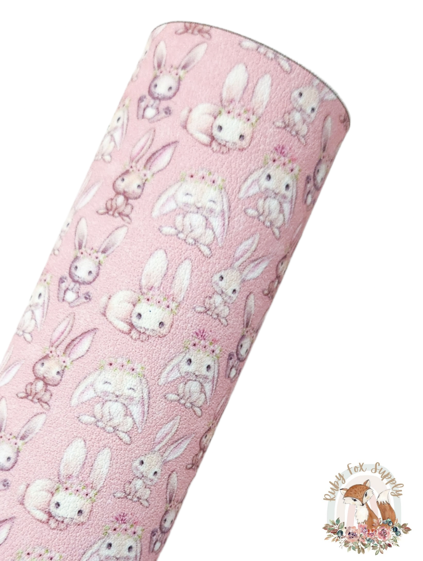 Pretty Bunny 9x12 faux leather sheet
