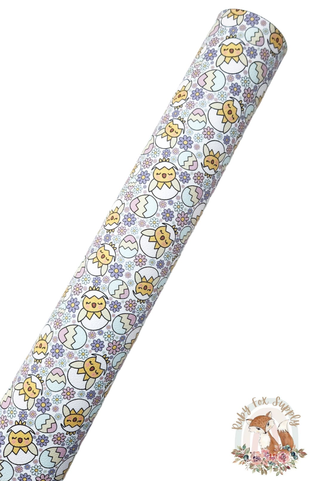 Baby Chick Eggs 9x12 faux leather sheet