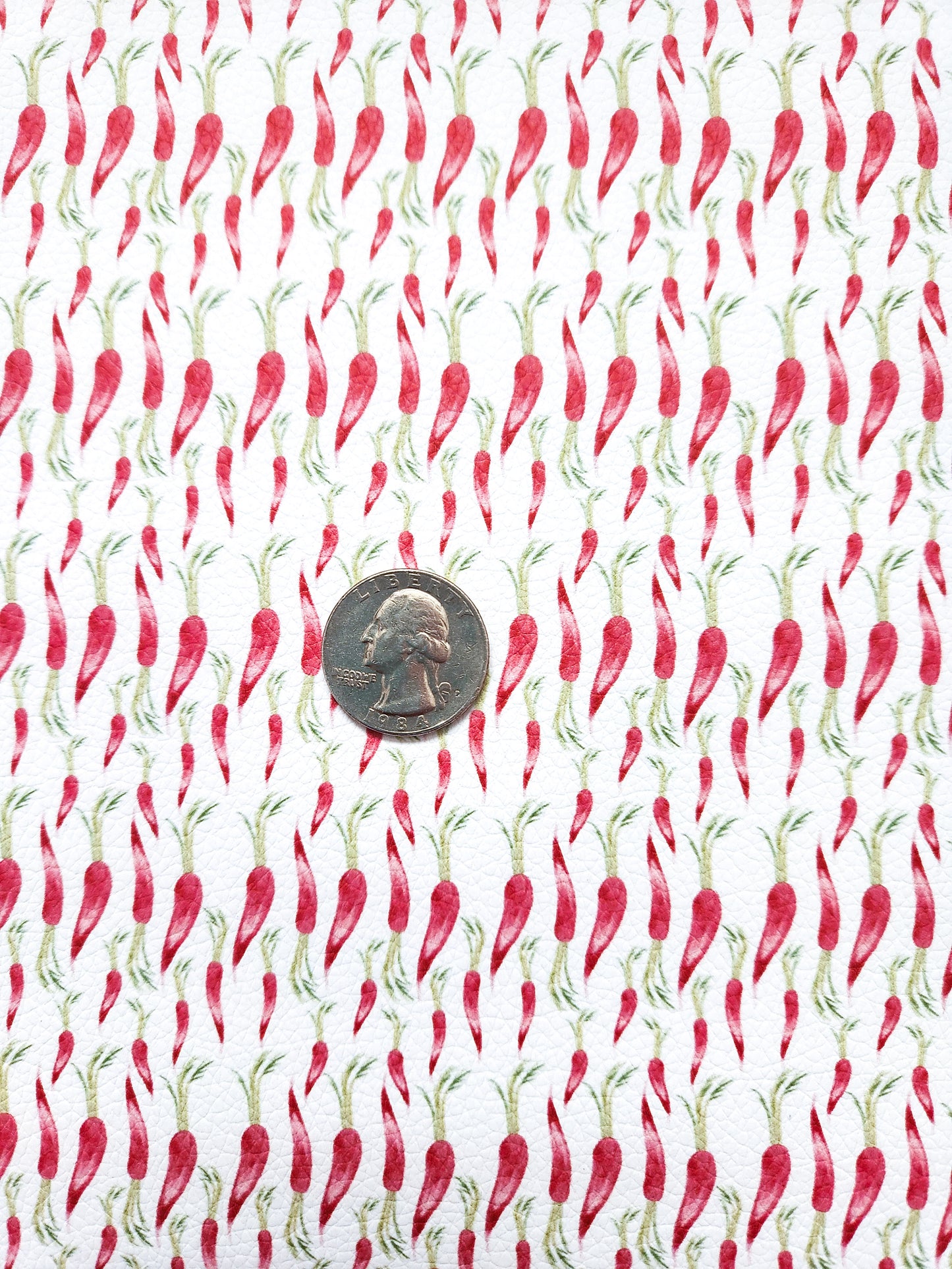 Watercolor Carrots 9x12 faux leather sheet