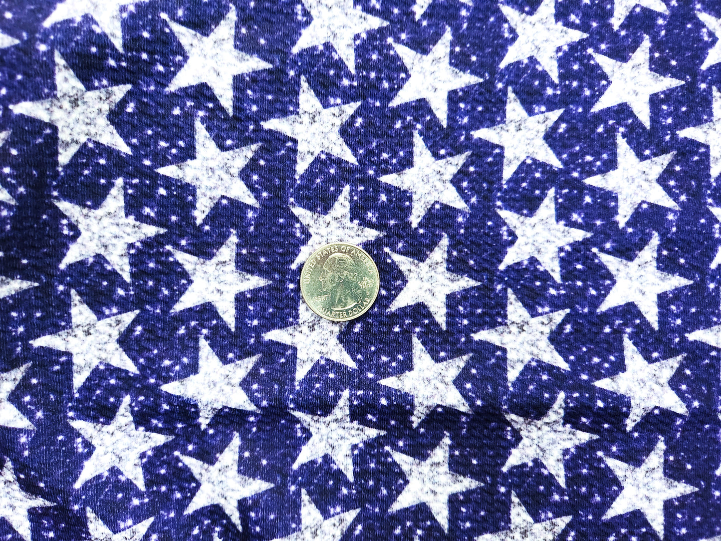 Glittery Stars Fabric Strip