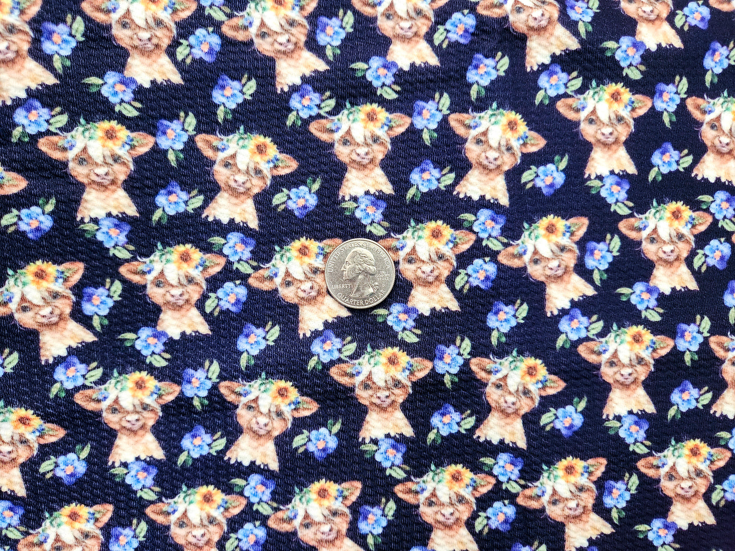 Baby Cows Fabric Strip