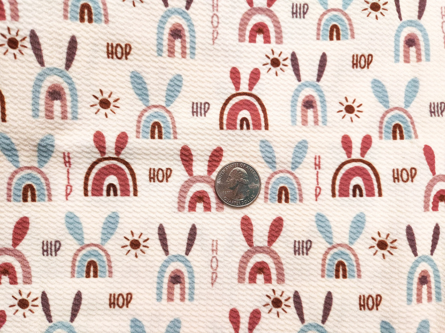 Hop Rainbows Fabric Strip