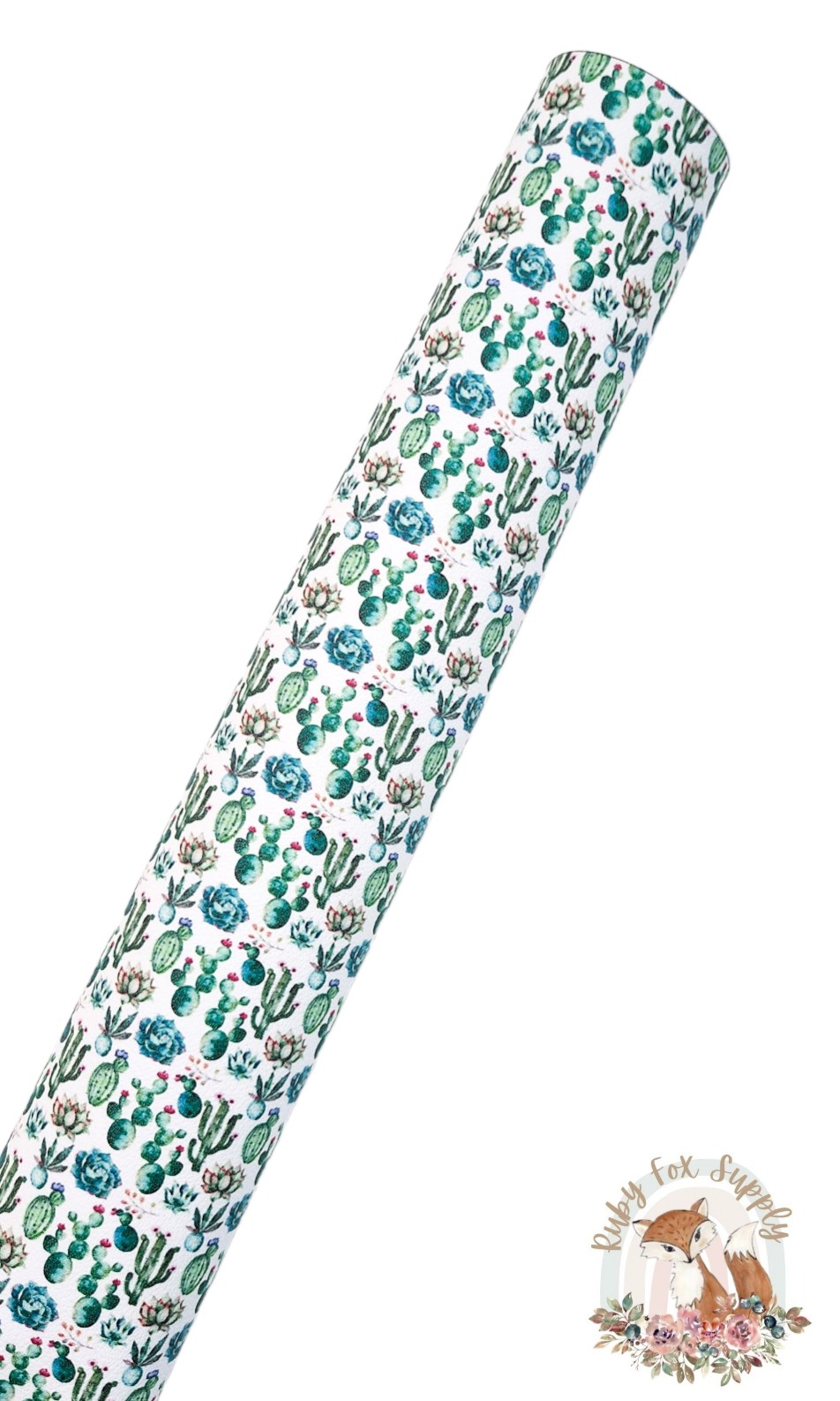 Pretty Cactus faux leather sheet