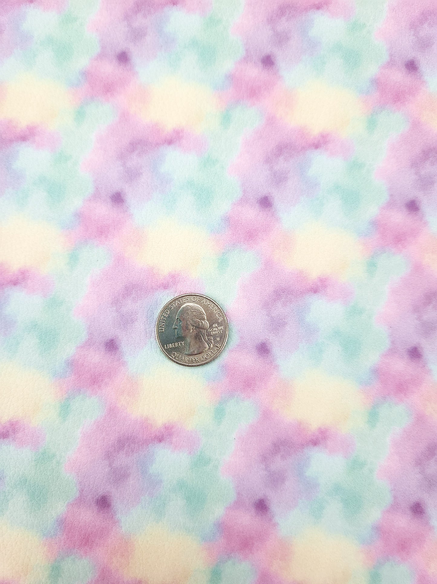 Pastel Tie Dye 9x12 faux leather sheet