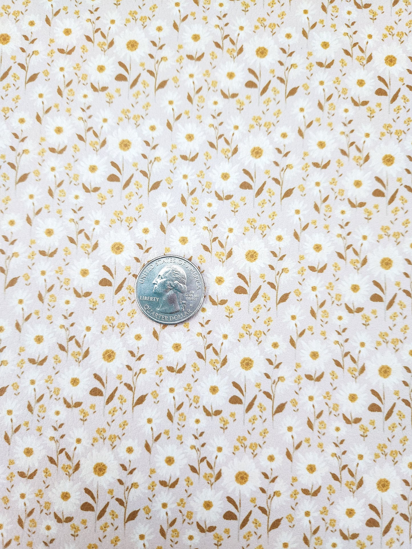 Boho Field Floral 9x12 faux leather sheet