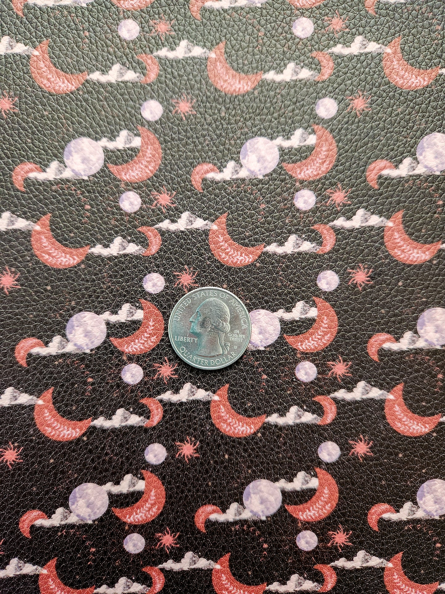 Dark Boho Celestial Icons 9x12 faux leather sheet