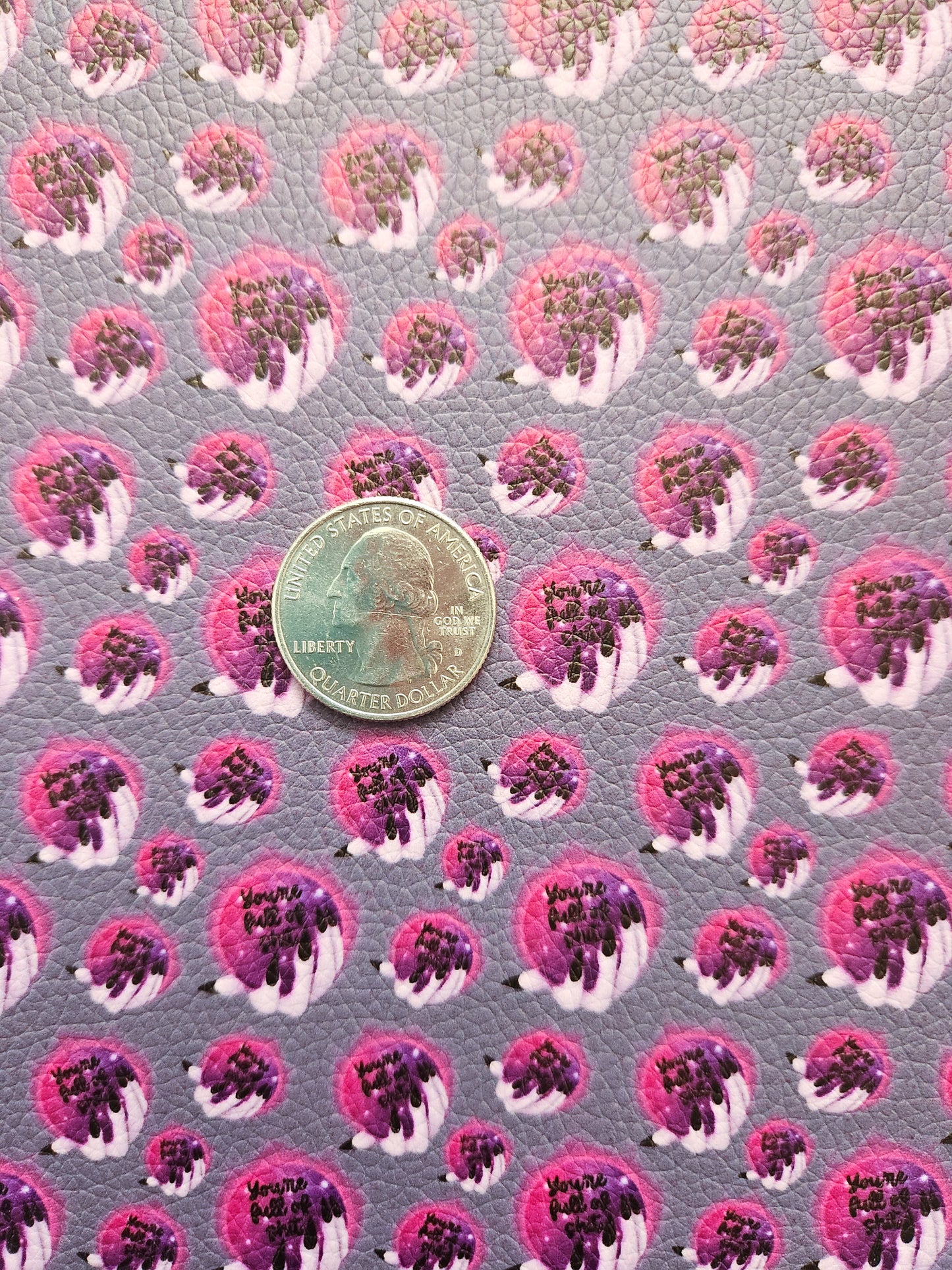 Crystal Ball 9x12 faux leather sheet