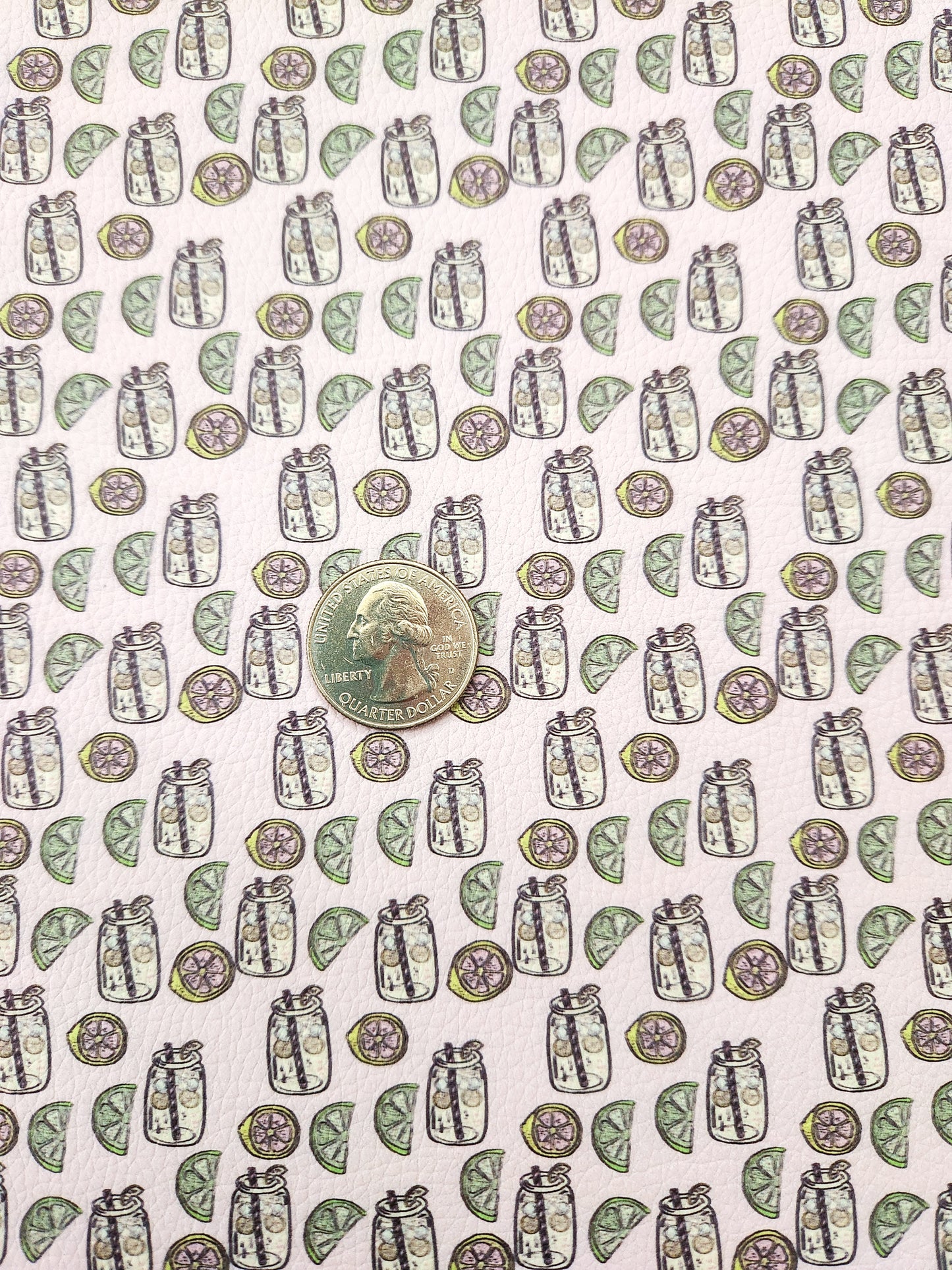 Lemonade 9x12 faux leather sheet