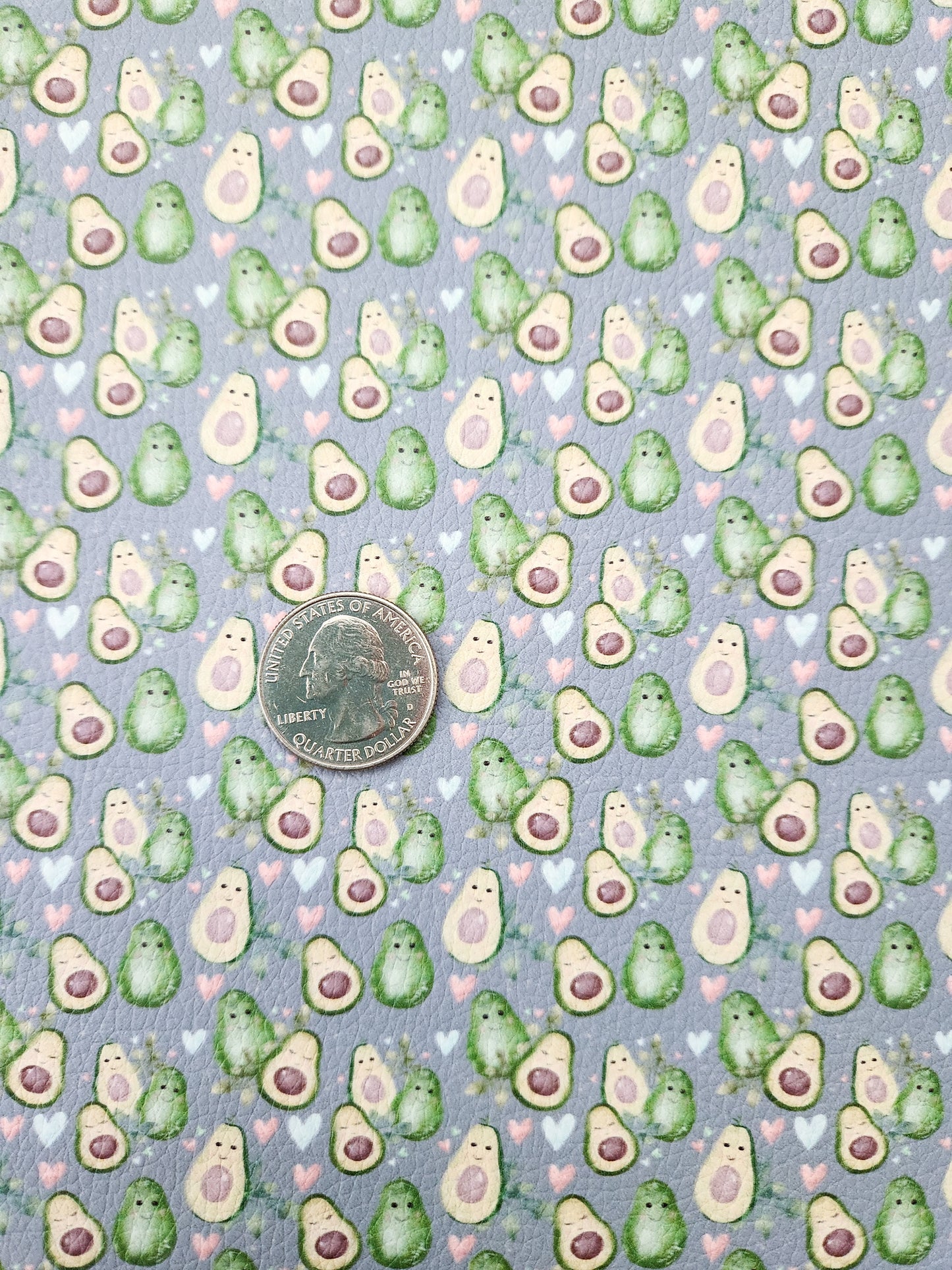 Avocados 9x12 faux leather sheet