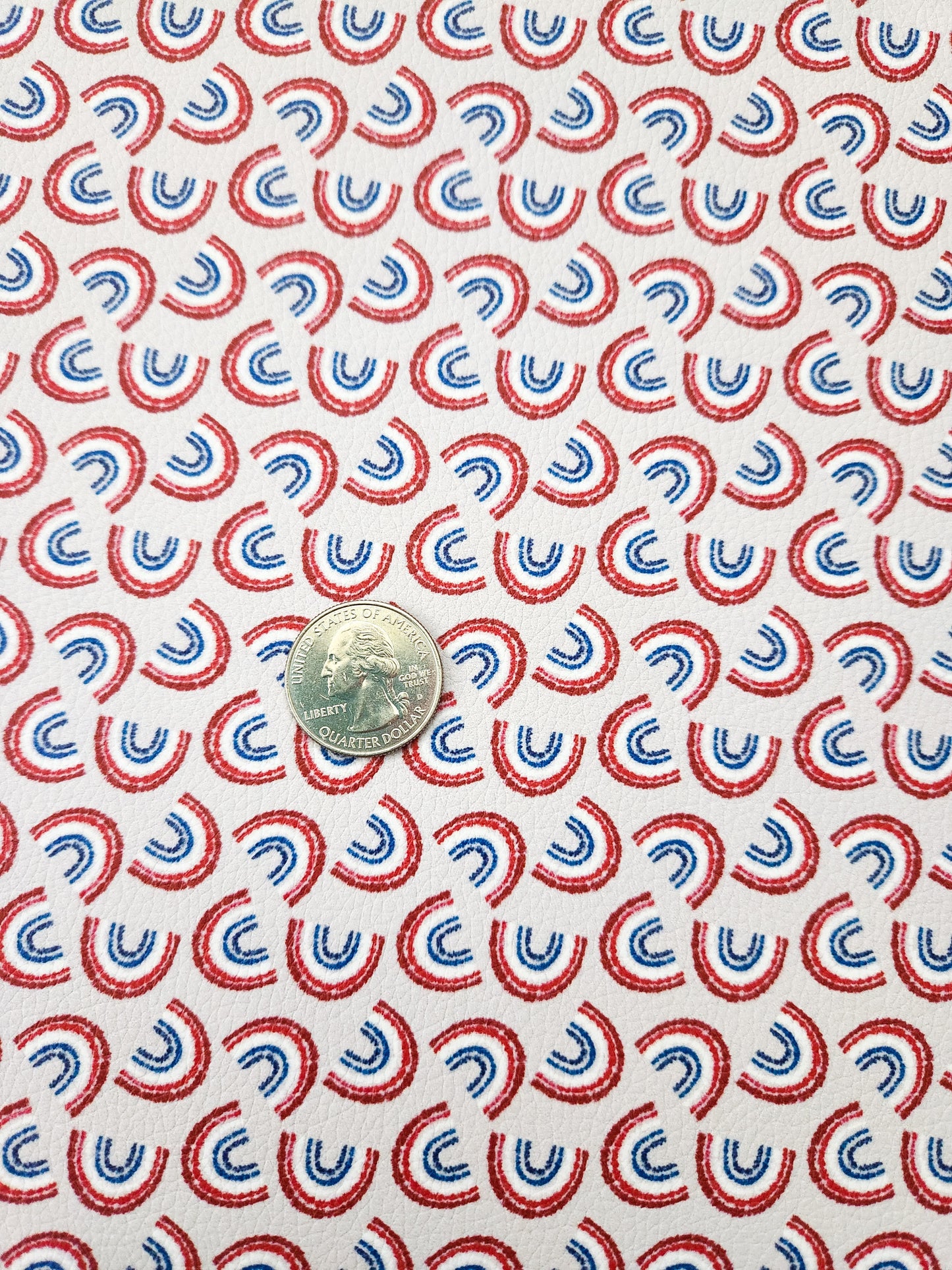 RWB Rainbows 9x12 faux leather sheet