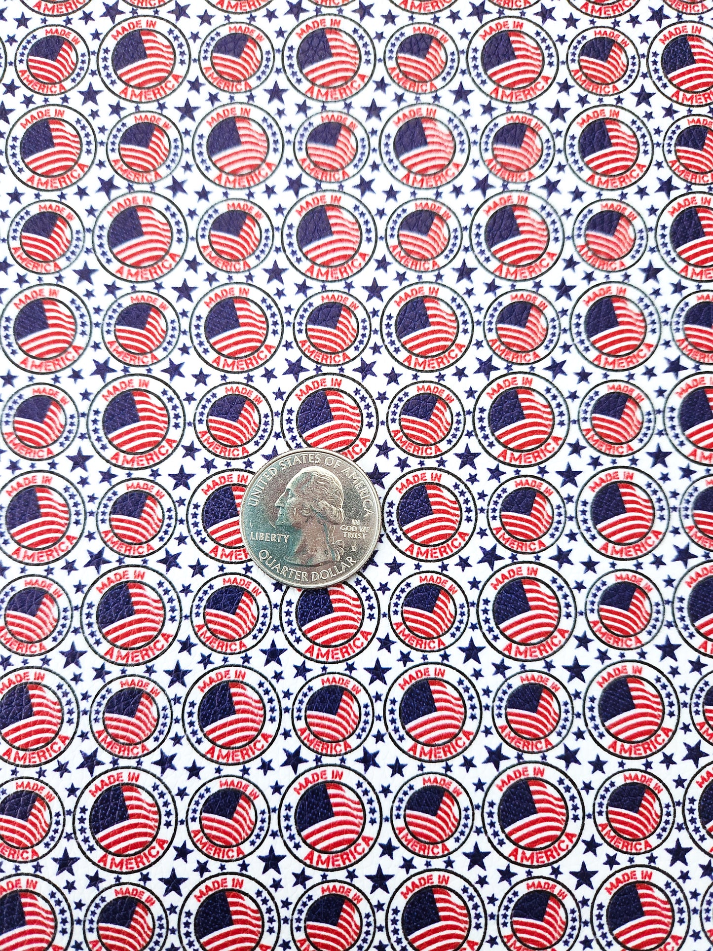 Made in America 9x12 faux leather sheet