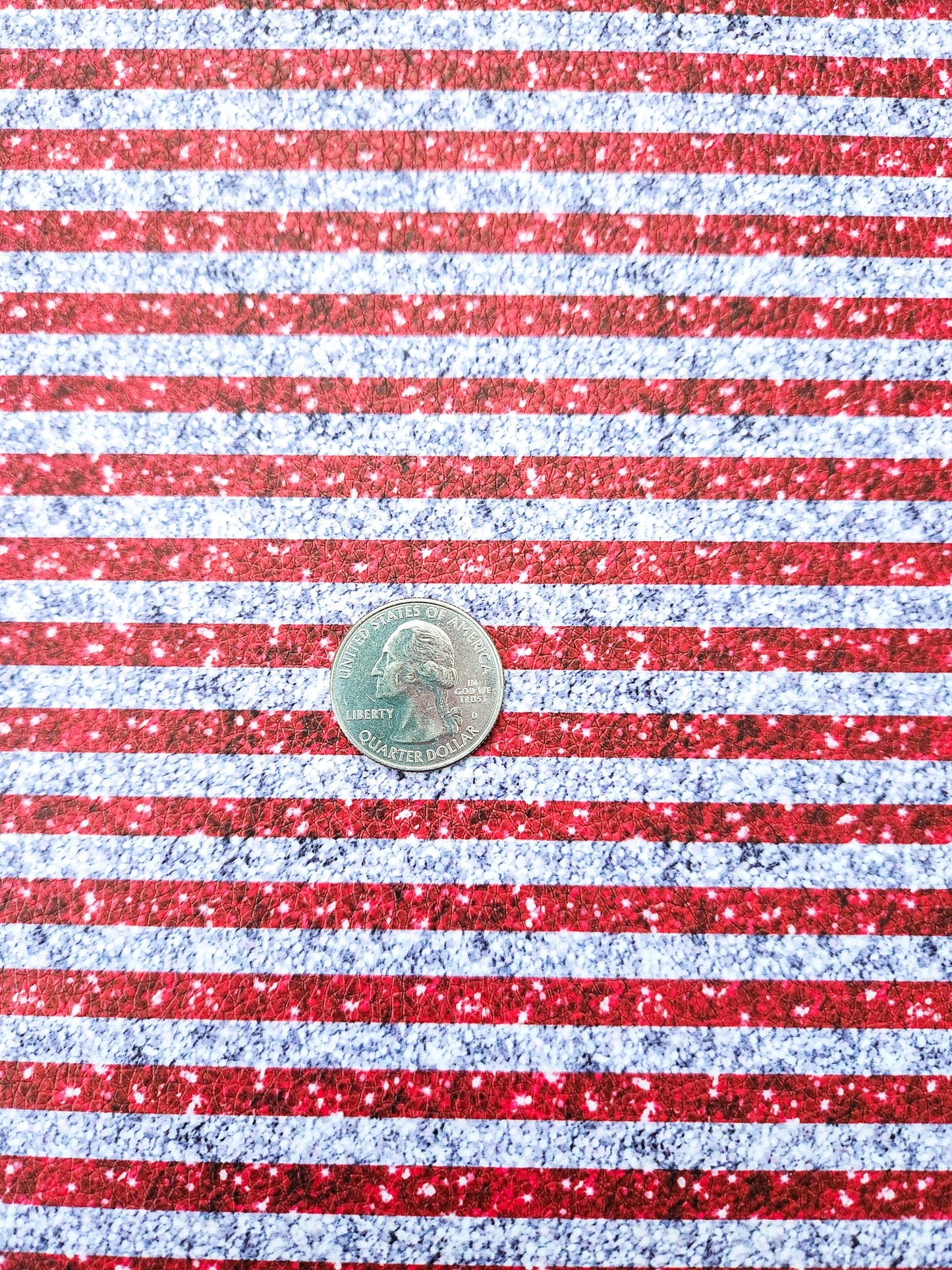 Glittery Stripes 9x12 faux leather sheet