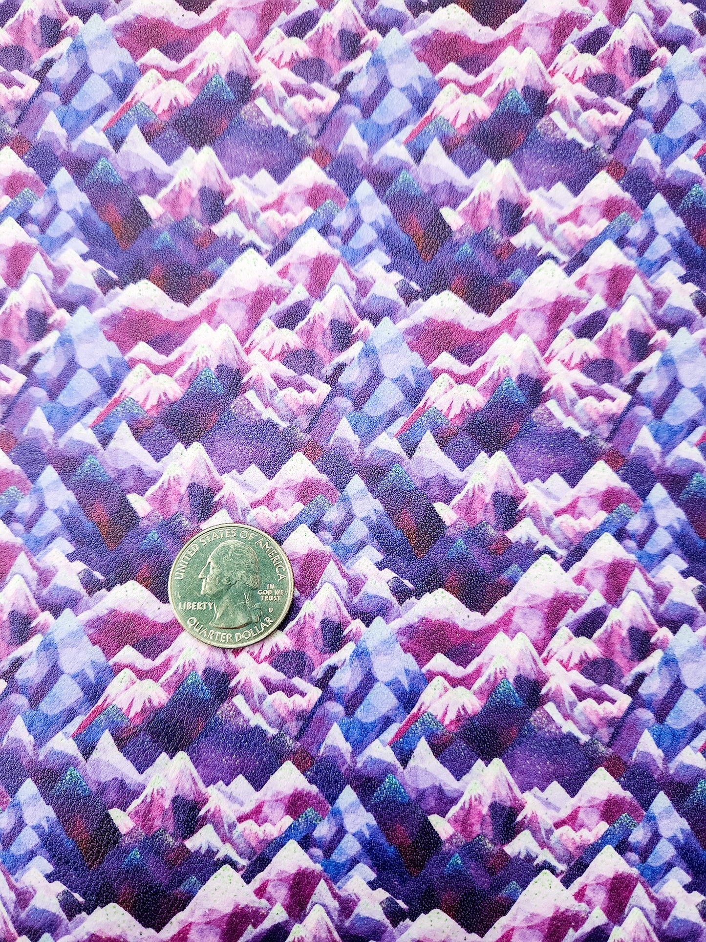 Purple Mountains 9x12 faux leather sheet
