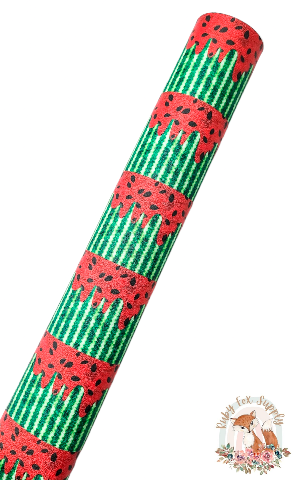 Watermelon Drip 9x12 faux leather sheet