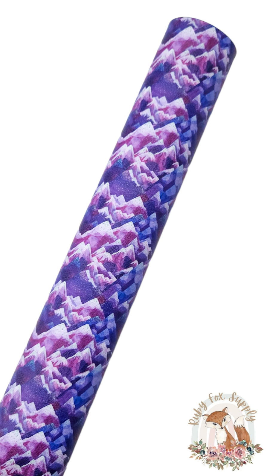 Purple Mountains 9x12 faux leather sheet