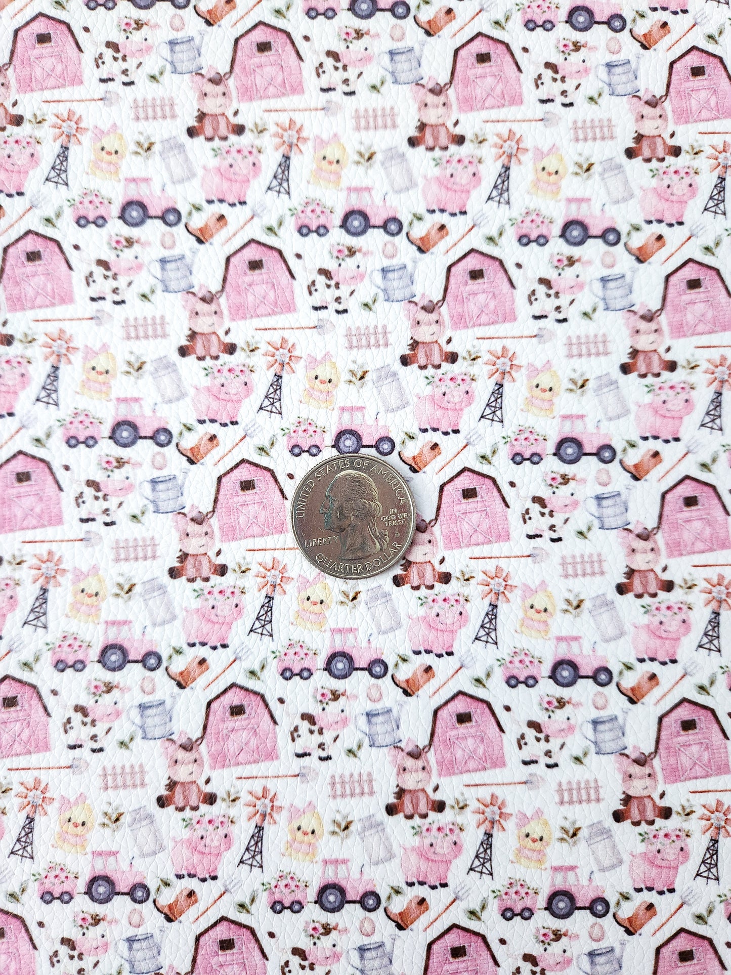 Pink Barn Farm 9x12 faux leather sheet