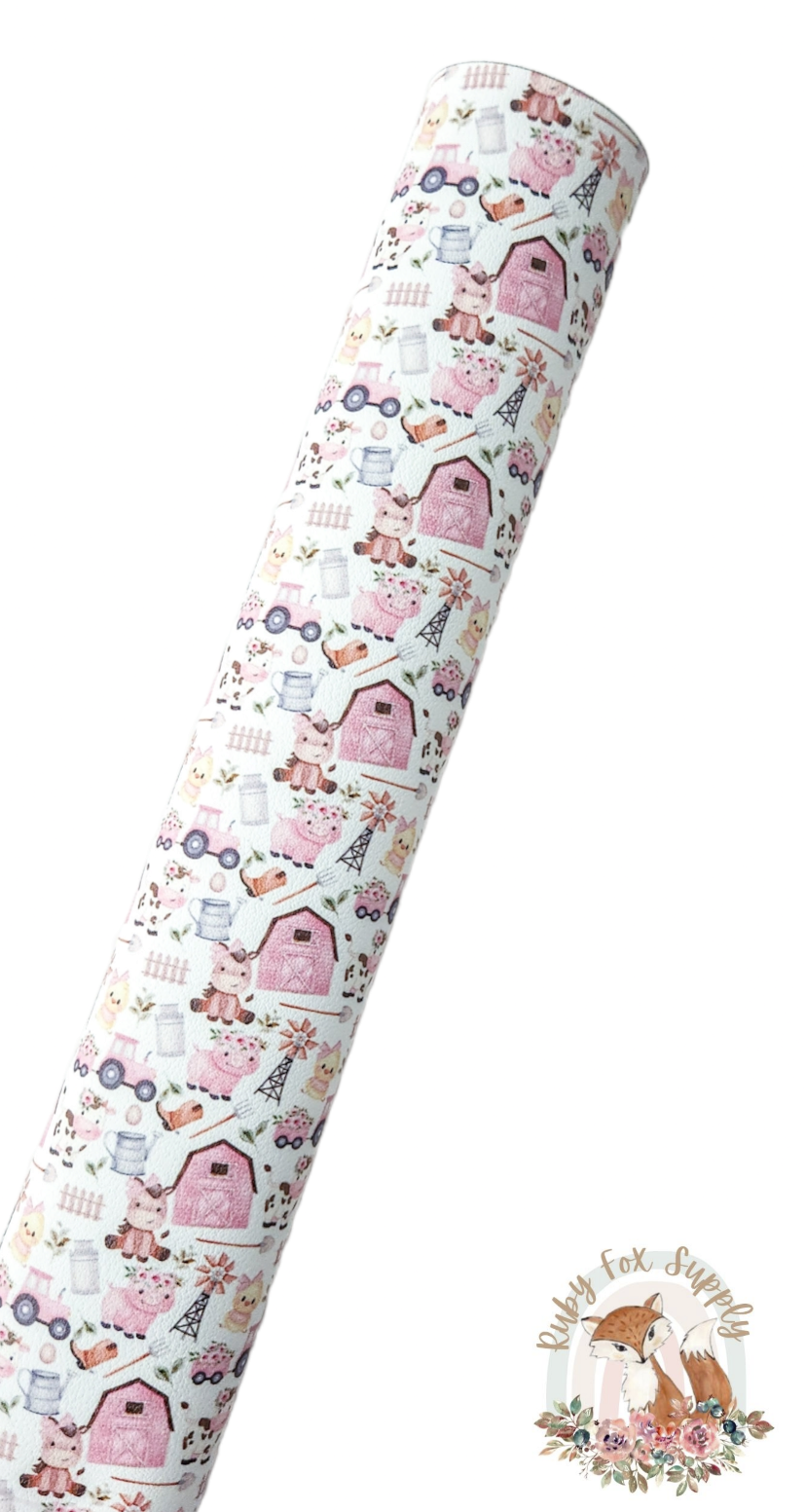 Pink Barn Farm 9x12 faux leather sheet