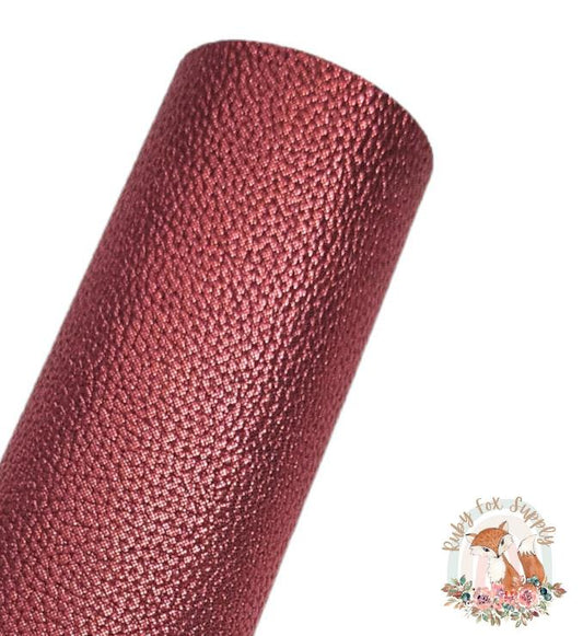 Merlot Shimmer Pebbled 9x12 faux leather sheet