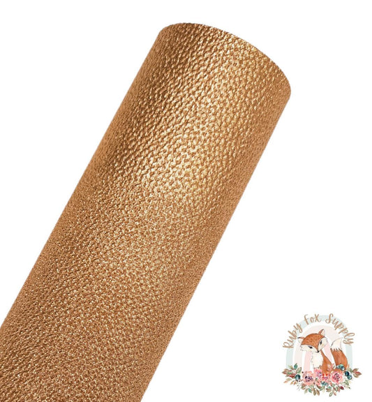Shimmer Dark Gold Pebbled 9x12 faux leather sheet