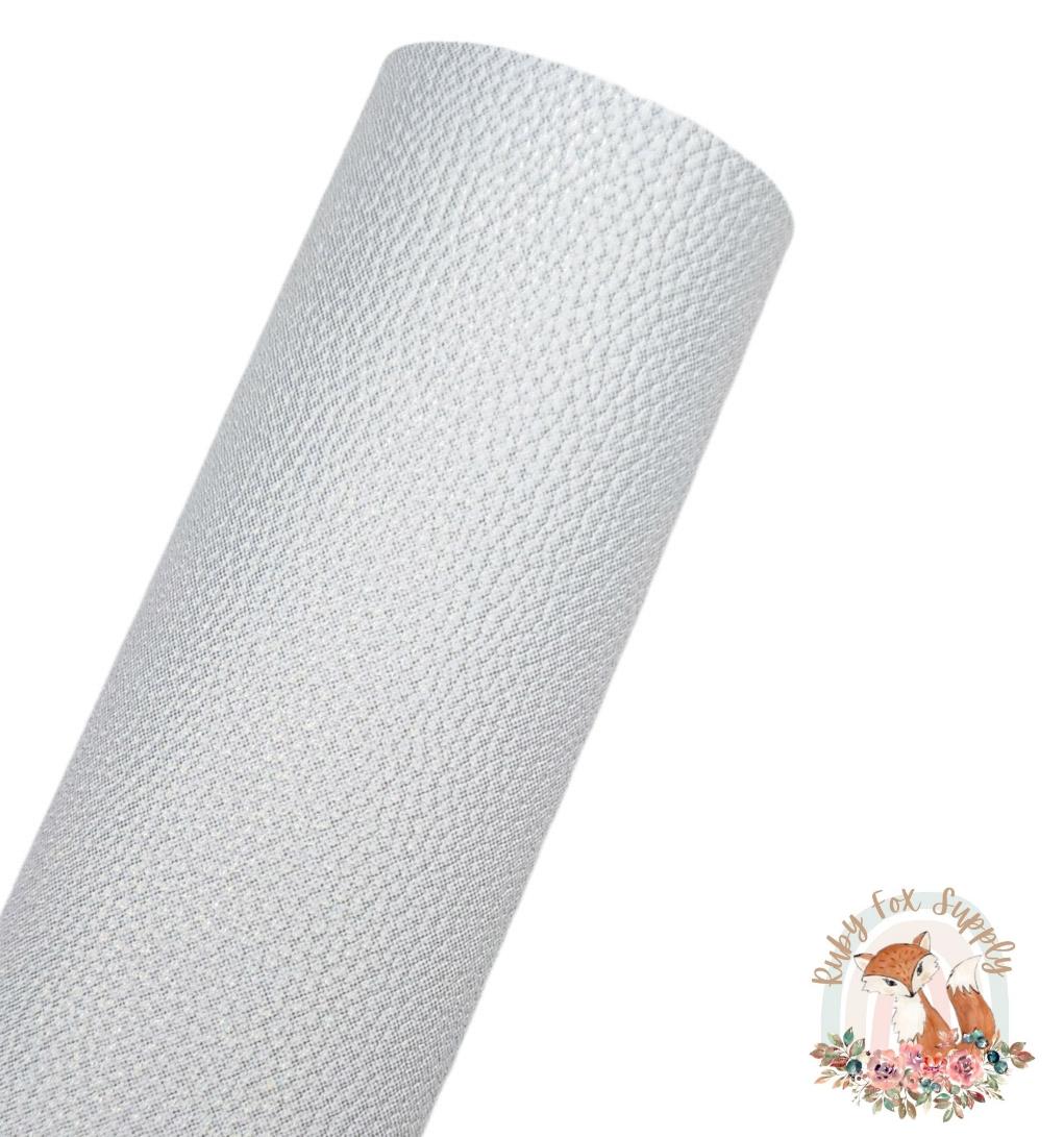 Shimmer Light Gray Pebbled 9x12 faux leather sheet