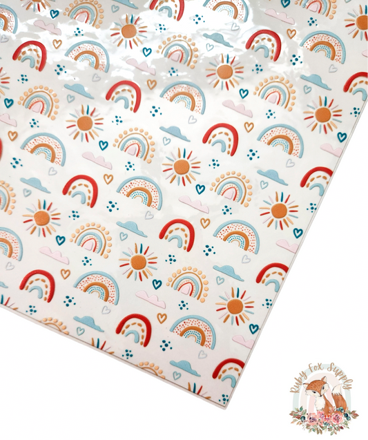 Rainbows and Suns Printed Jelly sheet