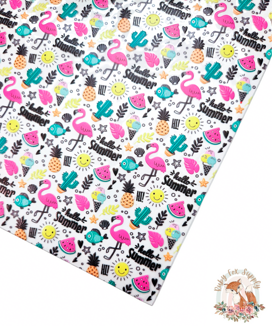 Hello Summer Printed Jelly sheet