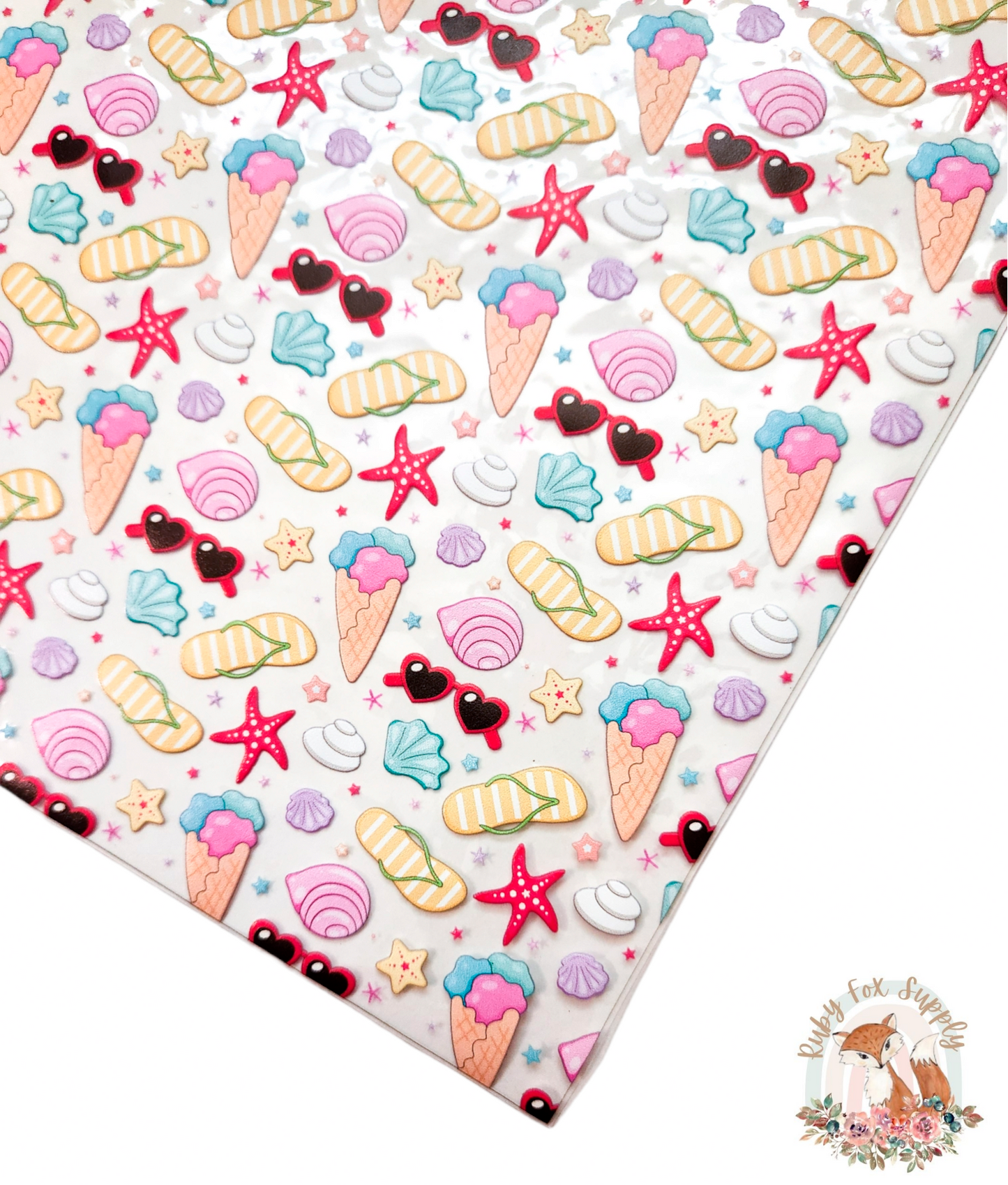 Beach Icons Printed Jelly sheet